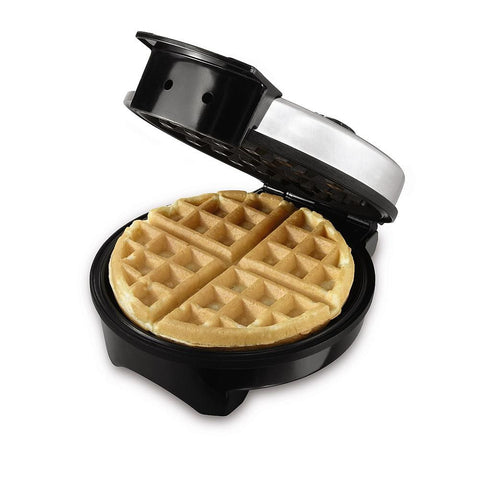 Oster 8-Inch Round Belgian Waffle Maker Stainless Steel