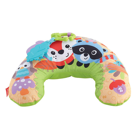 Fisher-Price Calm Vibration Tummy Wedge Plush Pillow Woodland Animals