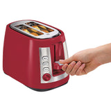 Hamilton Beach Red Ensemble Extra Wide 2-Slice Toaster with Storage cord