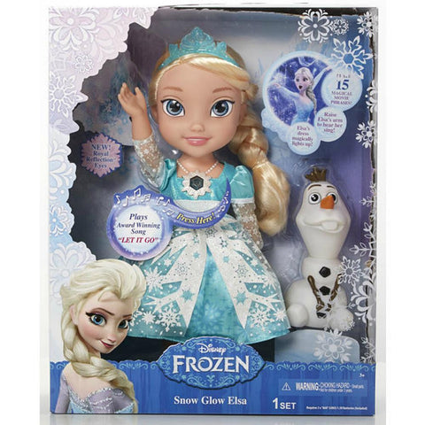 Disney Frozen Snow Glow Elsa Light Up Singing Doll and an Olaf