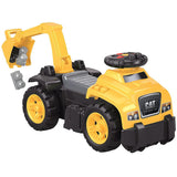 CAT 3-in-1 Ride-On Excavator Large Steering Wheel on Front by Mega Bloks